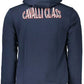 Cavalli Class Elegant Blue Hooded Zip Sweatshirt