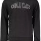 Cavalli Class Sophisticated Embroidered Black Sweater