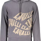 Cavalli Class Elegant Gray Hooded Sweatshirt in Regular Fit