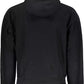 Calvin Klein Elegant Black Hooded Sweatshirt with Contrasting Logo