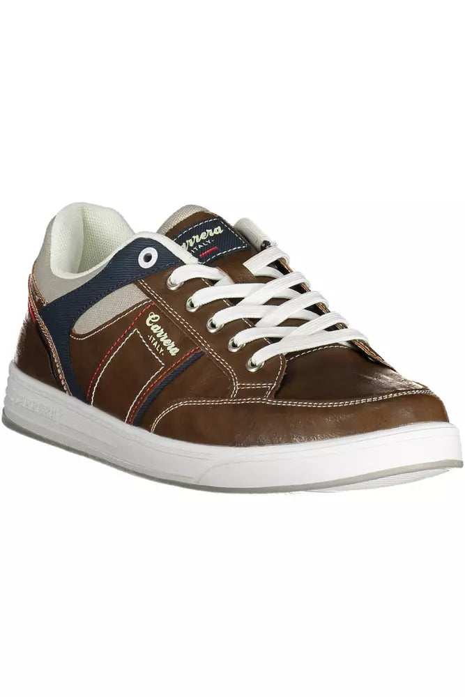 Carrera Brown Eco Leather Men Sneaker