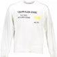 Calvin Klein Organic Cotton Logo Sweatshirt in White