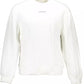 Calvin Klein Sleek White Cotton Logo Sweatshirt