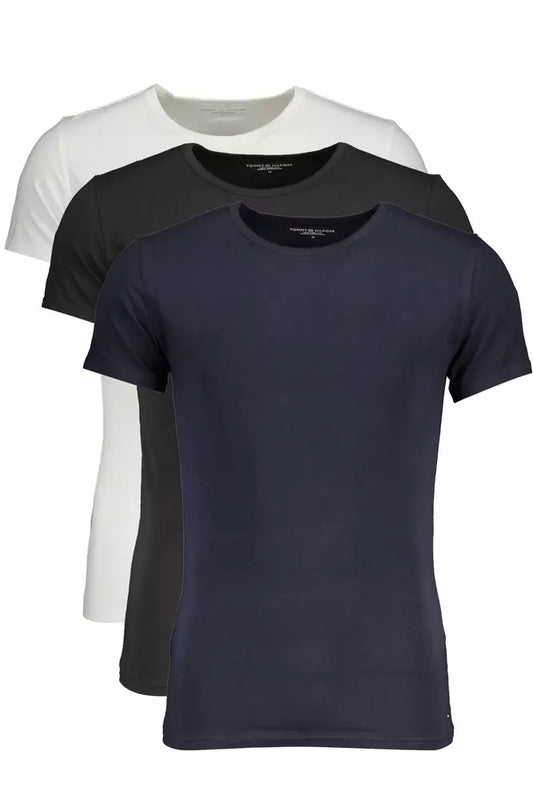 Tommy Hilfiger Black Cotton Men T-Shirt