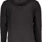 Tommy Hilfiger Sleek Hooded Cotton Sweatshirt in Black