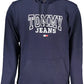 Tommy Hilfiger Classic Blue Hooded Cotton Sweatshirt