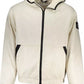 Calvin Klein Chic Beige Hooded Jacket with Contrasting Details