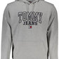 Tommy Hilfiger Chic Gray Hooded Cotton Sweatshirt