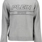 Plein Sport Sleek Gray Long-Sleeve Sweatshirt with Logo