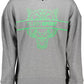 Plein Sport Chic Gray Long-Sleeved Hooded Sweatshirt