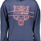 Plein Sport Athletic Chic Hooded Blue Sweatshirt