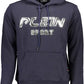 Plein Sport Electric Blue Contrast Hoodie with Logo Detail