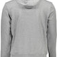 Plein Sport Sleek Gray Long-Sleeved Hooded Sweatshirt