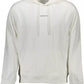 Calvin Klein Elegant White Hooded Sweatshirt with Logo Print