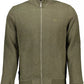 Superdry Sleek Green Zippered Sweatshirt with Embroidery