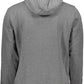 Superdry Chic Gray Hooded Sweatshirt with Embroidery Detail