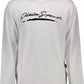 Plein Sport Sleek White Graphic Sweatshirt for Men