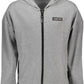 Plein Sport Sleek Grey Hoodie with Contrast Detailing