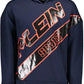 Plein Sport Blue Contrast Detail Hooded Sweatshirt