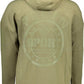 Plein Sport Emerald Zip-Up Hoodie with Contrasting Accents