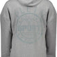 Plein Sport Sleek Grey Hoodie with Contrast Detailing