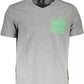 Plein Sport Gray Cotton Men T-Shirt