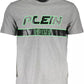 Plein Sport Gray Cotton Men T-Shirt