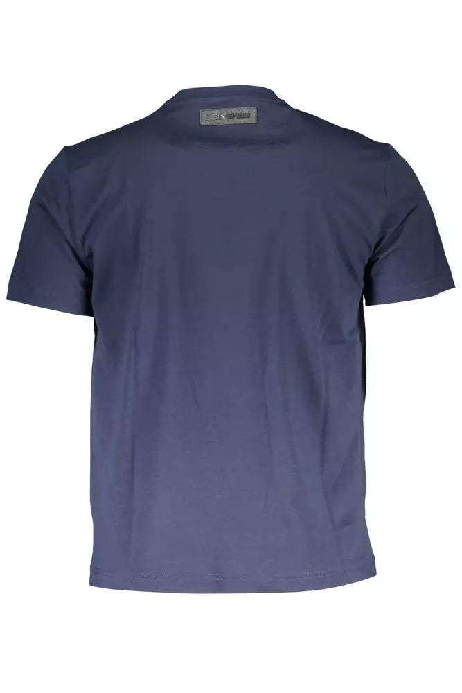 Plein Sport Blue Cotton Men T-Shirt