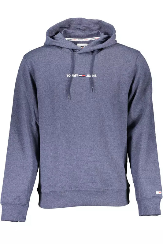 Tommy Hilfiger Chic Blue Hooded Sweatshirt with Embroidered Logo