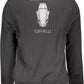 Cavalli Class Elegant Black Cotton Hooded Sweatshirt