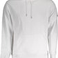 Calvin Klein Sleek White Hooded Sweatshirt with Logo Detail