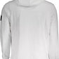 Calvin Klein Sleek White Hooded Sweatshirt with Logo Detail