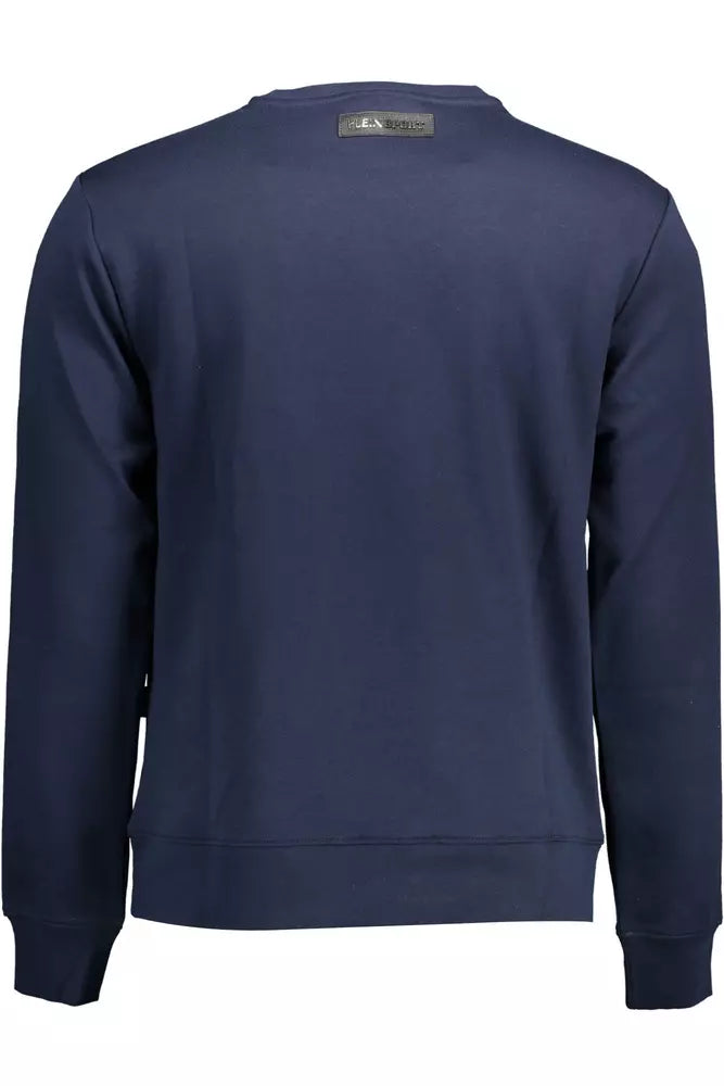 Plein Sport Athletic Blue Long-Sleeved Sweatshirt