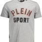 Plein Sport Gray Cotton Men T-Shirt