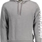 Napapijri Chic Gray Hooded Cotton Blend Sweatshirt