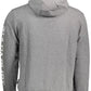 Napapijri Chic Gray Hooded Cotton Blend Sweatshirt