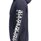 Napapijri Chic Blue Hooded Sweater with Print Detail