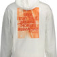 Calvin Klein Chic White Cotton Hooded Sweatshirt with Logo Detail