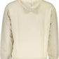 Calvin Klein Beige Long-Sleeved Hooded Sweatshirt