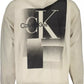 Calvin Klein Beige Hooded Sweatshirt with Central Pocket