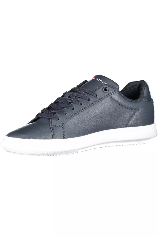 Tommy Hilfiger Blue Leather Men Sneaker