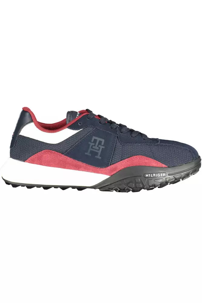 Tommy Hilfiger Blue Polyester Men Sneaker