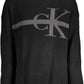 Calvin Klein Elegant Black Turtleneck with Embroidered Logo