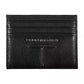 Tommy Hilfiger Sleek Black Leather Card Holder