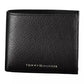 Tommy Hilfiger Elegant Black Leather Wallet