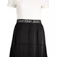 Calvin Klein Chic Contrast Skirt Dress with Logo Detail