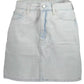 Calvin Klein Light Blue Cotton Women Skirt