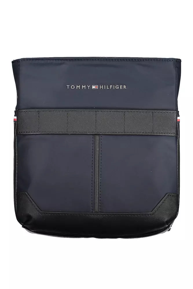 Tommy Hilfiger Chic Blue Shoulder Bag with Contrasting Accents