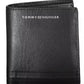 Tommy Hilfiger Sleek Black Leather Wallet with Coin Purse