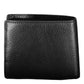 Tommy Hilfiger Sleek Black Leather Dual Compartment Wallet